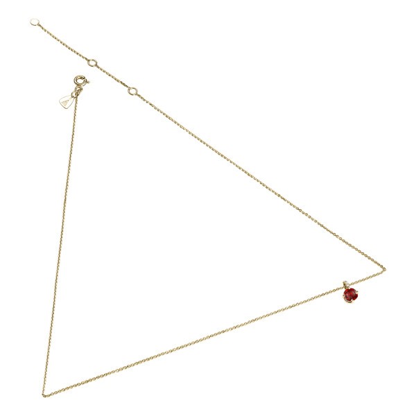 Collier Lepage Comtesse en or jaune rubis et diamants