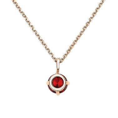 Collier Lepage Comtesse en or rose rubis et diamants