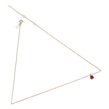 Collier Lepage Comtesse en or rose rubis et diamants