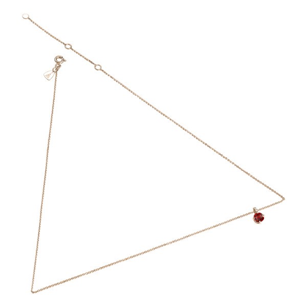Collier Lepage Comtesse en or rose rubis et diamants