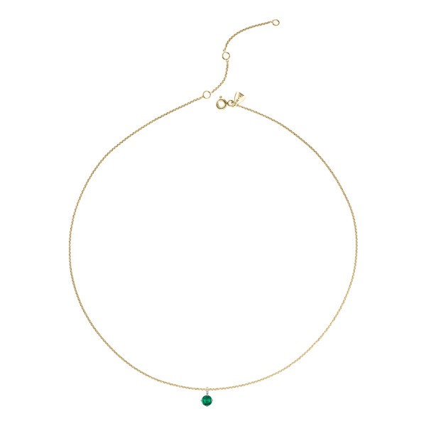 Collier Lepage Comtesse en or jaune émeraude et diamants