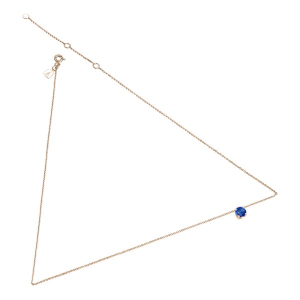 Collier Lepage Chéri en or rose et saphir