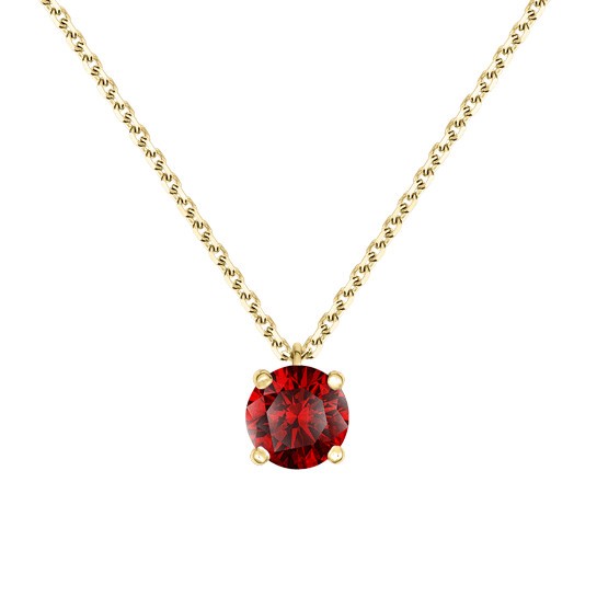 Collier Lepage Chéri en or jaune et rubis