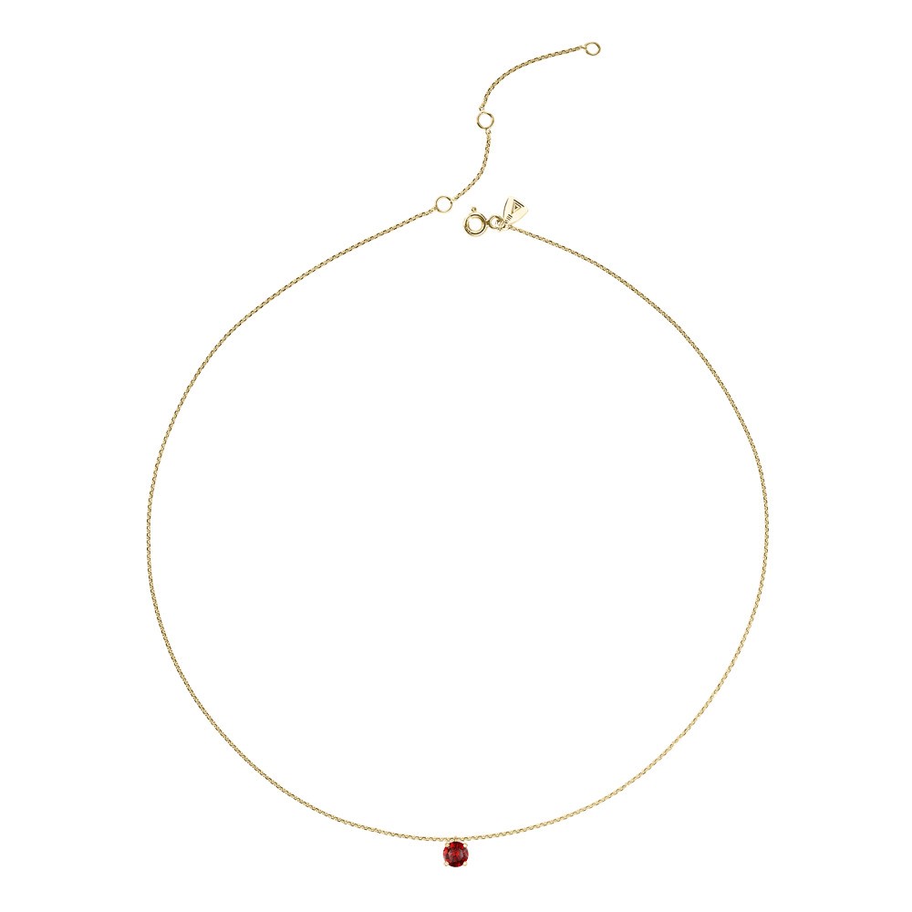Collier Lepage Chéri en or jaune et rubis