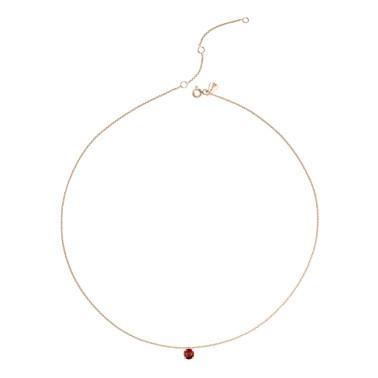 Collier Lepage Chéri en or rose et rubis