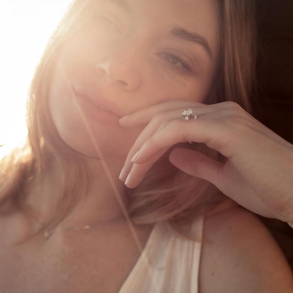 Collier Lepage Chéri en or rose et saphir