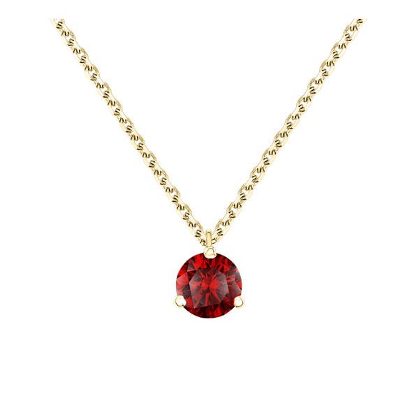 Collier Lepage Joli Cœur en or jaune et rubis