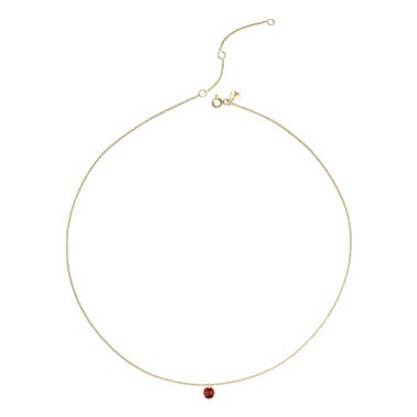Collier Lepage Joli Cœur en or jaune et rubis