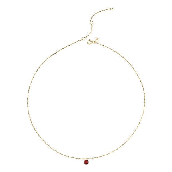 Collier Lepage Joli Cœur en or jaune et rubis