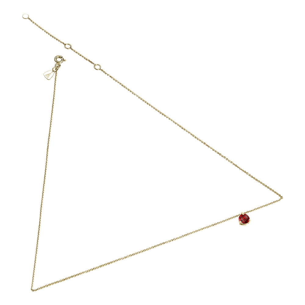 Collier Lepage Joli Cœur en or jaune et rubis