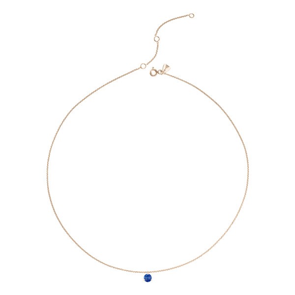 Collier Lepage Joli Cœur en or rose et saphir