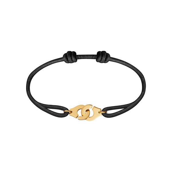 Bracelet Dinh Van Menottes R10 en or jaune sur cordon - SOLDAT PL