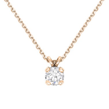 Collier Lepage Présage en or rose et diamant