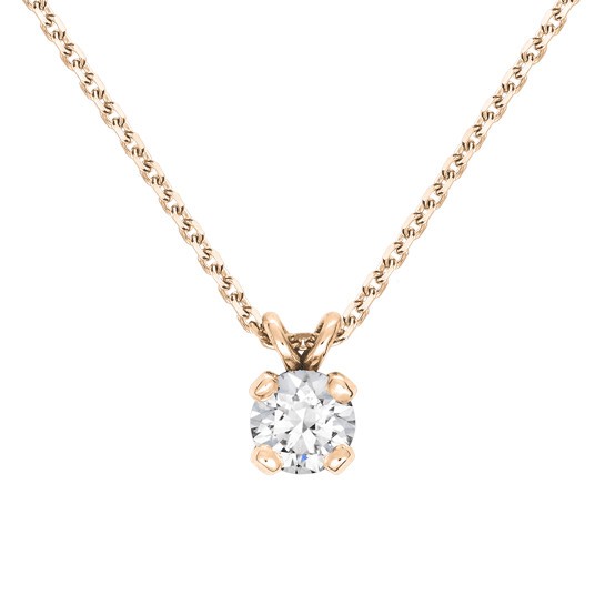 Collier Lepage Présage en or rose et diamant