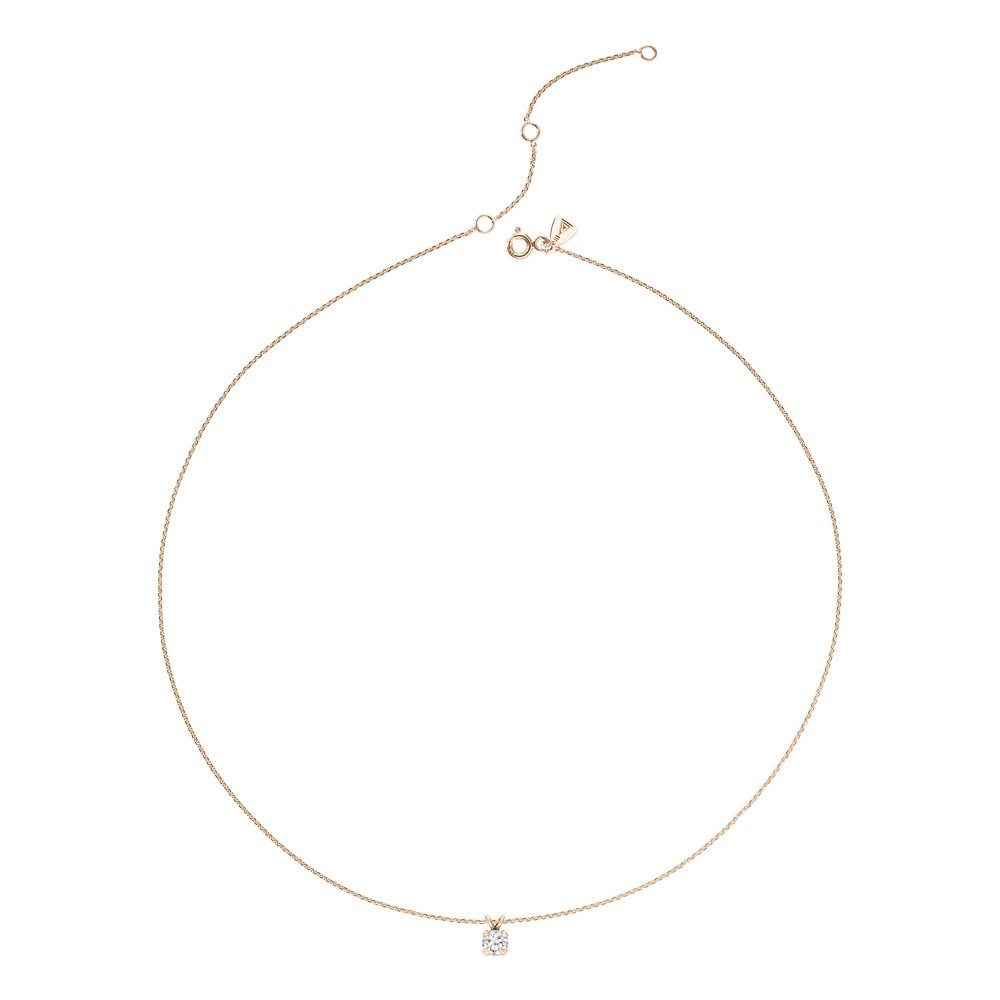 Collier Lepage Présage en or rose et diamant