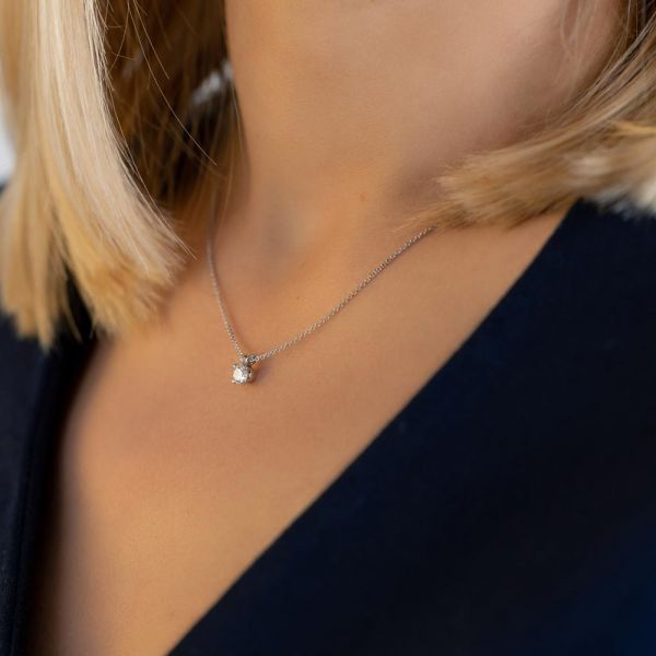 Collier Lepage Présage en or blanc et diamant