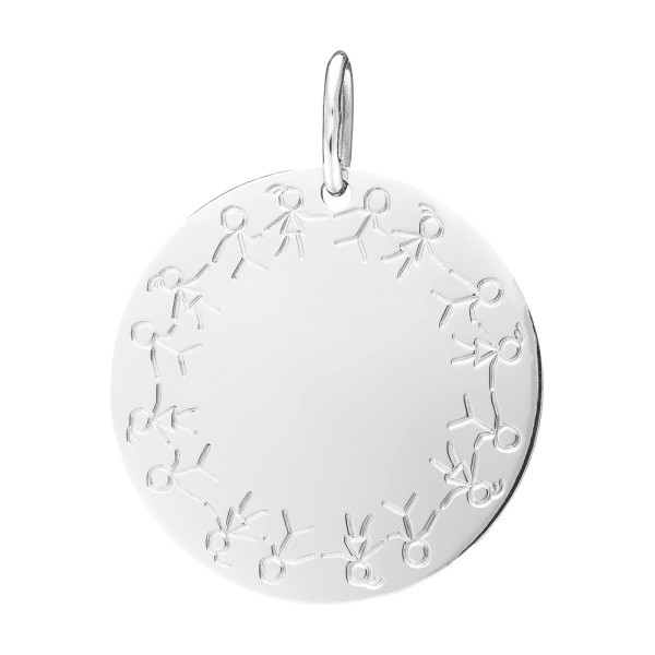 Médaille Lepage Colette Farandole en or blanc