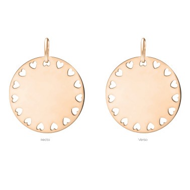 Médaille Lepage Colette Amour en or rose