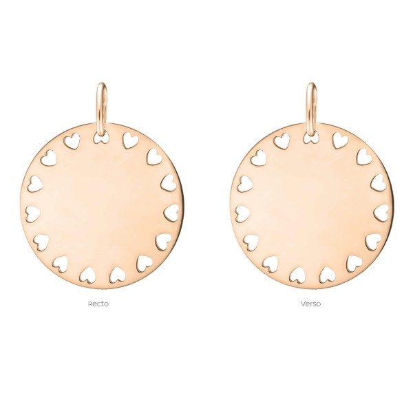 Médaille Lepage Colette Amour en or rose