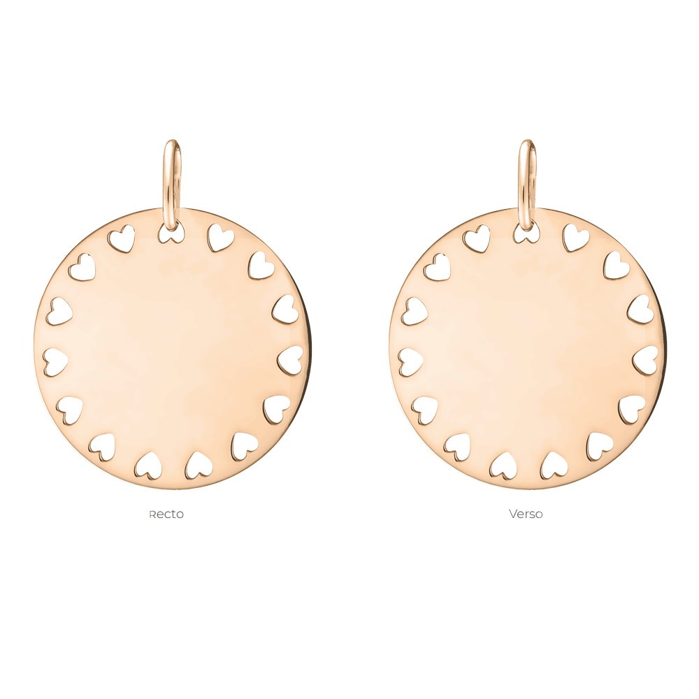 Médaille Lepage Colette Amour en or rose