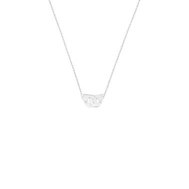 Collier Dinh Van Menottes R8 en or blanc
