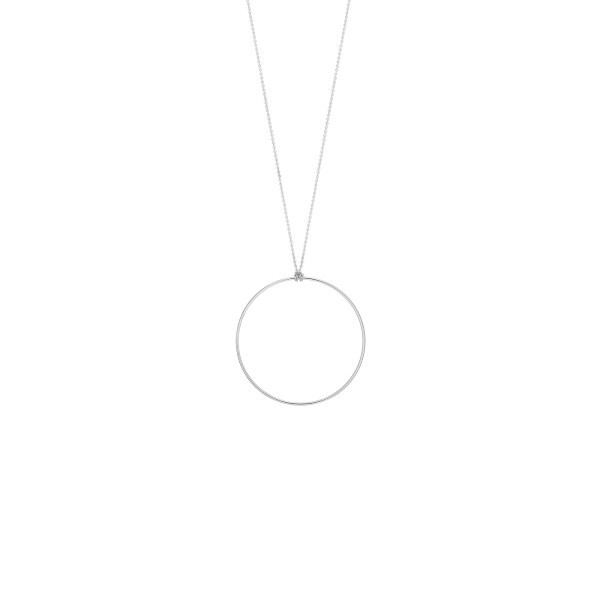 Collier Ginette NY Circle en or blanc