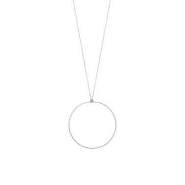 Collier Ginette NY Circle en or blanc