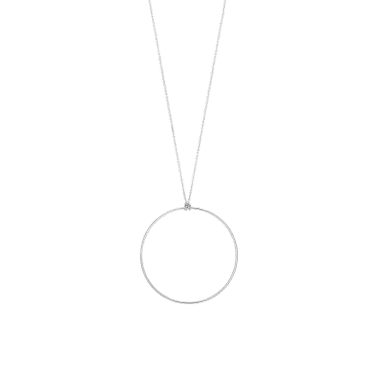 Collier Ginette NY Circle en or blanc
