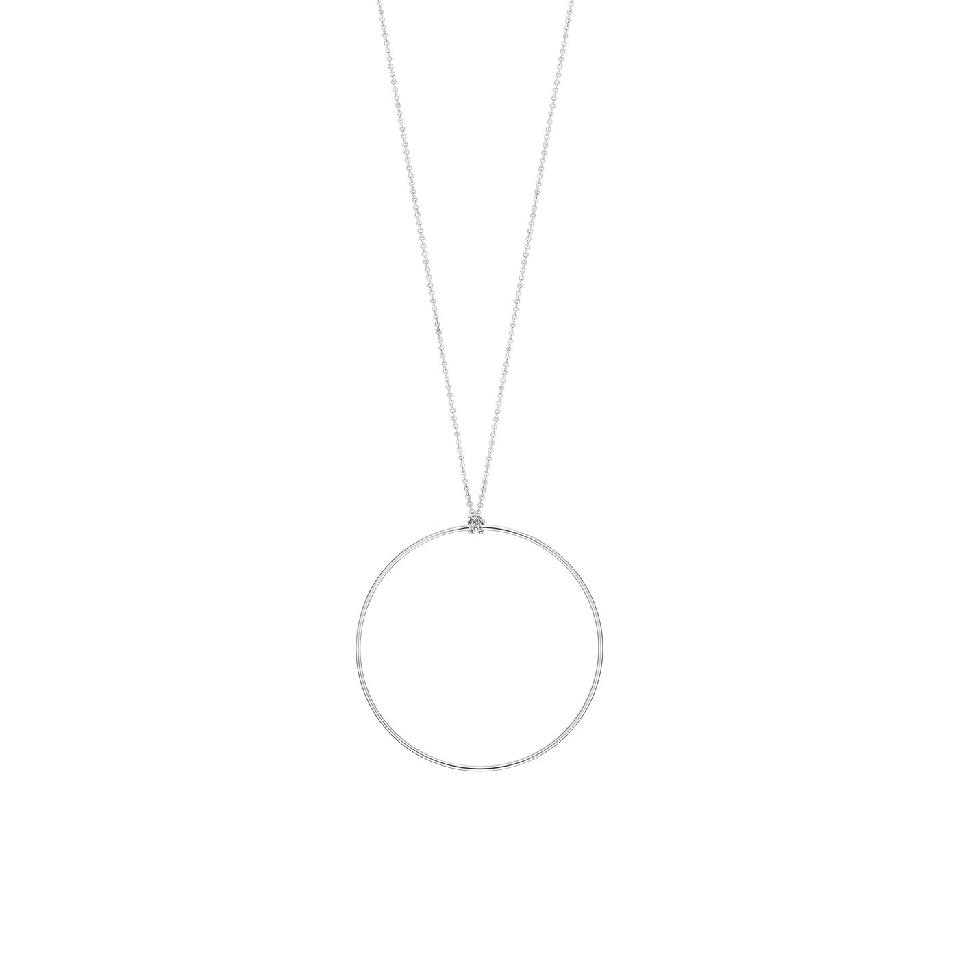 Collier Ginette NY Circle en or blanc