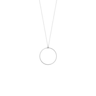 Collier Ginette NY Baby Circle en or blanc