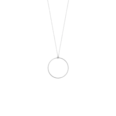 Collier Ginette NY Baby Circle en or blanc