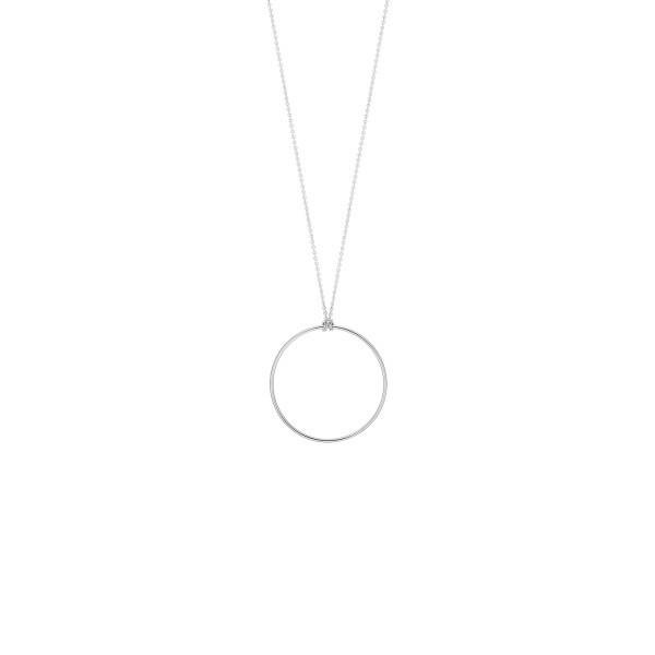 Collier Ginette NY Baby Circle en or blanc - Soldat_PL