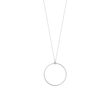 Collier Ginette NY Baby Circle en or blanc