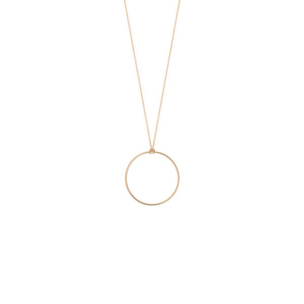 Collier Ginette NY Baby Circle en or rose - Soldat