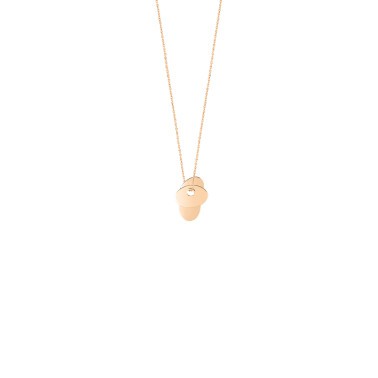 Collier Ginette NY Trois Sequins en or rose - Soldat_PL