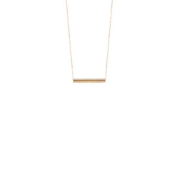 Collier Ginette NY Straw en or rose - Soldat_PL