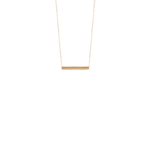 Collier Ginette NY Straw en or rose
