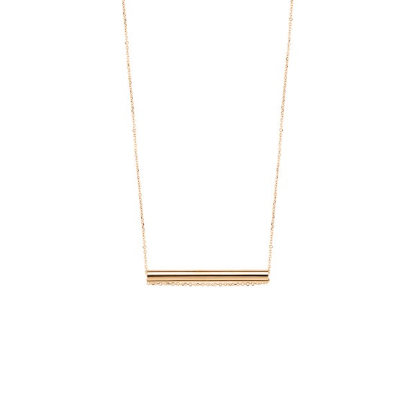 Collier Ginette NY Straw en or rose