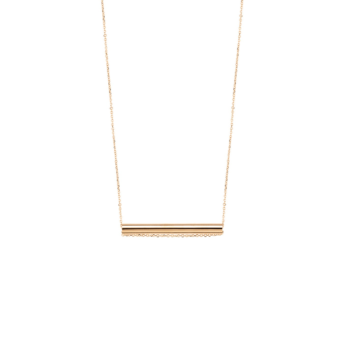 Collier Ginette NY Straw en or rose