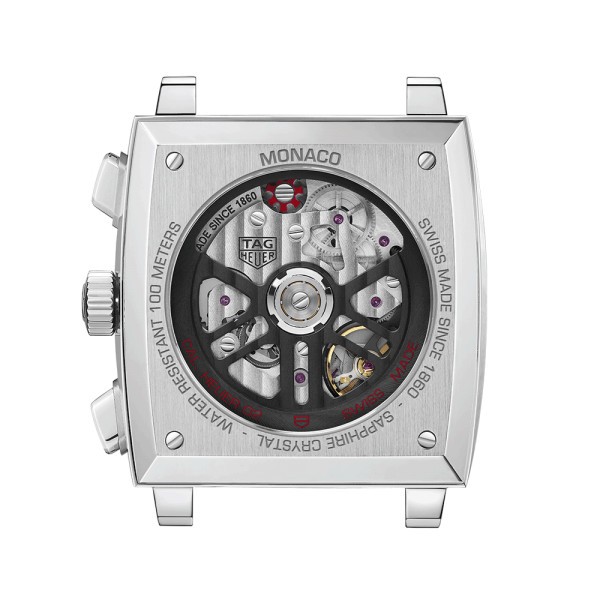 Montre TAG Heuer Monaco Calibre Heuer 02 cadran bleu bracelet croco 39 mm CBL2111.FC6453