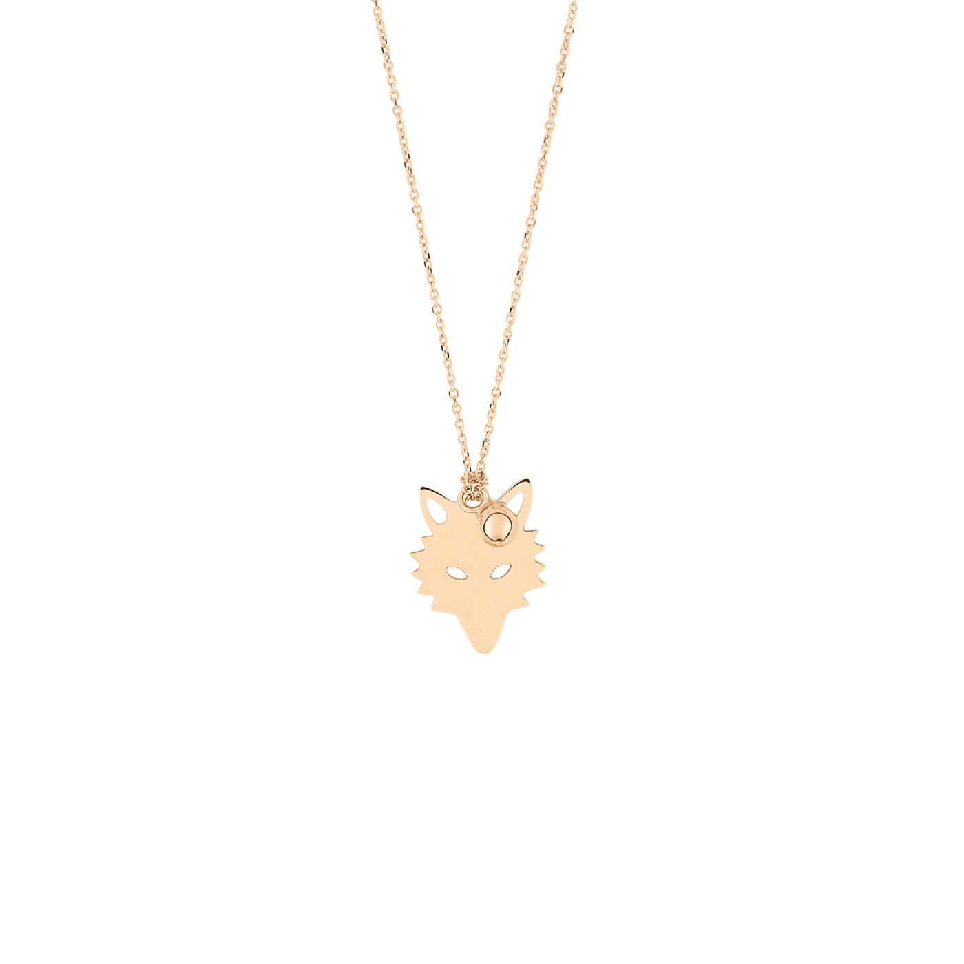 Collier Ginette NY Little Wolf et Perle en or rose