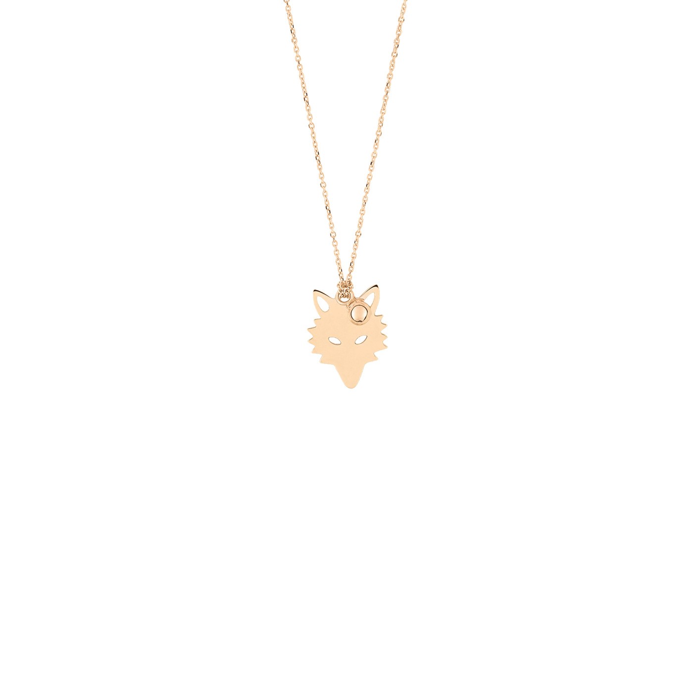 Collier Ginette NY Little Wolf et Perle en or rose