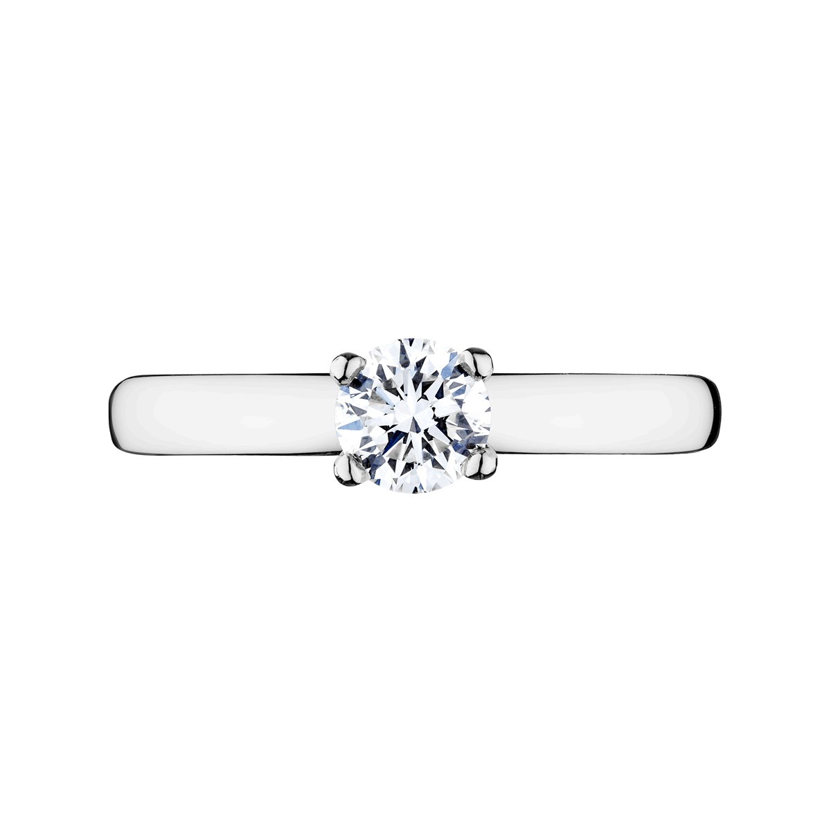 Lepage Evidence engagement ring in white gold and diamond
