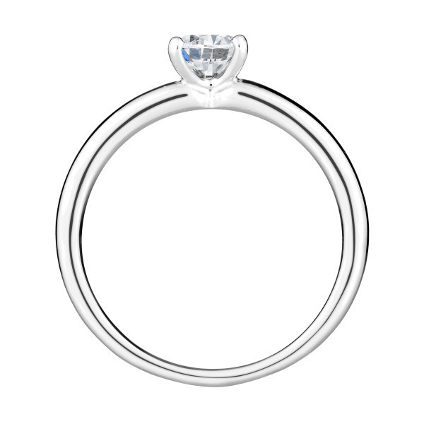 Solitaire Evidence Lepage Evidence en or blanc diamant brillant - Front