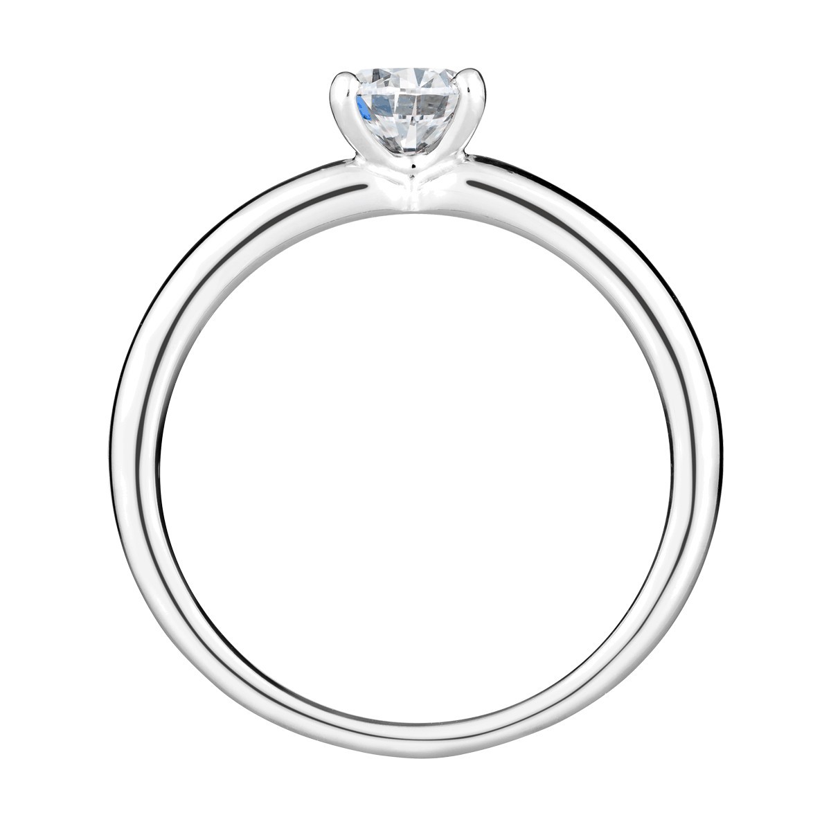 Lepage Evidence engagement ring in white gold and diamond