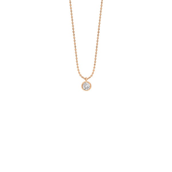 Collier Ginette NY Lonely Diamonds en rose et diamant - Soldat_PL