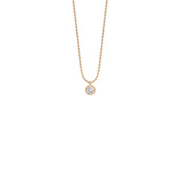 Collier Ginette NY Lonely Diamonds en rose et diamant - Soldat_PL