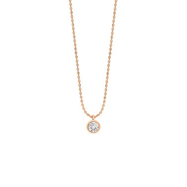 Collier Ginette NY Lonely Diamonds en rose et diamant - Soldat