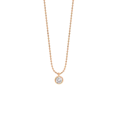 Collier Ginette NY Lonely Diamonds en rose et diamant - Soldat