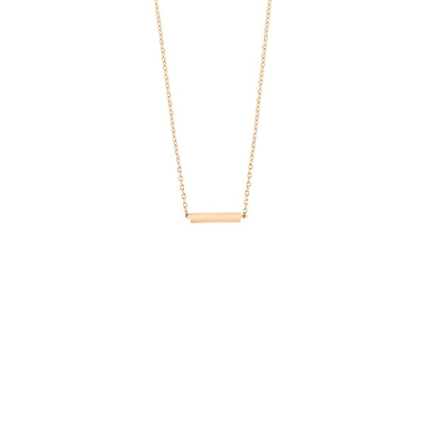Collier Ginette NY Gold Strip en or rose - Soldat_PL